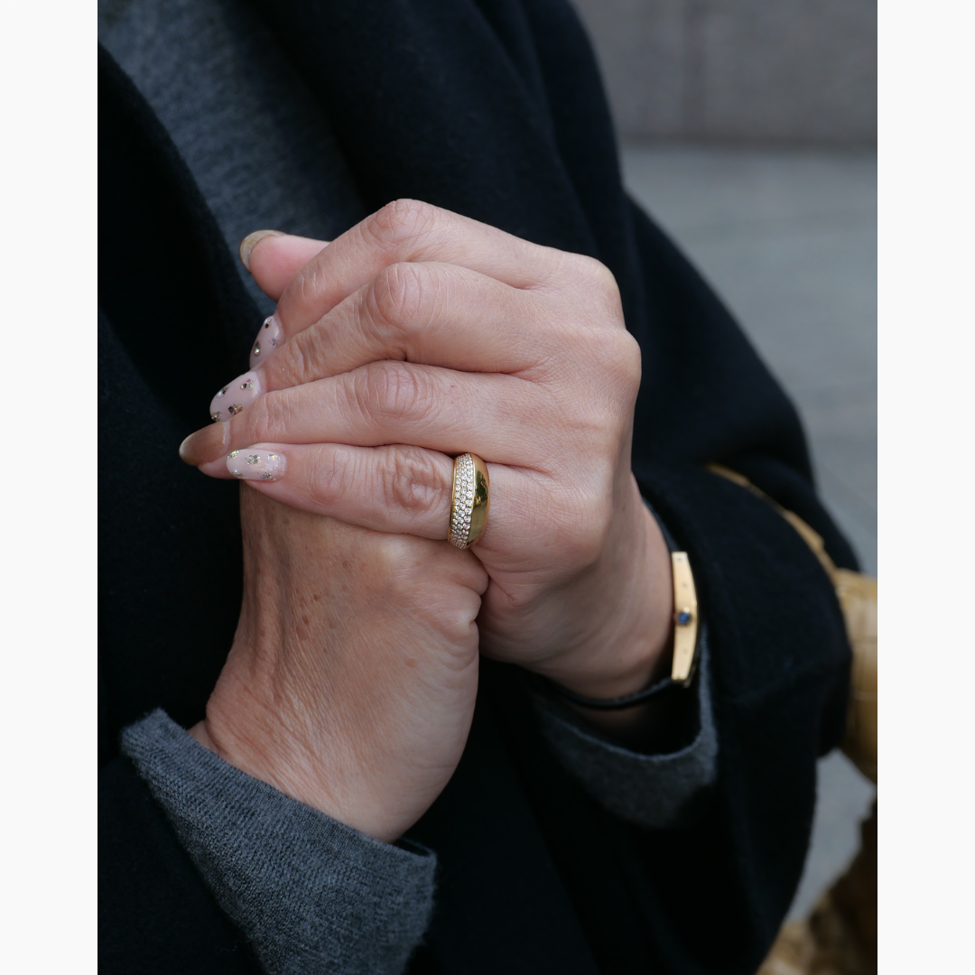 Ridge - Half Pave Ring